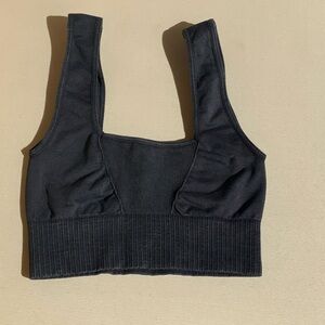 FP Movement by Free People Charcoal Ribbed Sports Bra